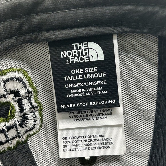 The North Face Trucker Hat Brown/Black Mesh Snapback OSFA P Logo - Picture 6 of 6